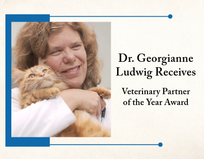 Dr. Ludwig Honored as Veterinary Partner of the Year