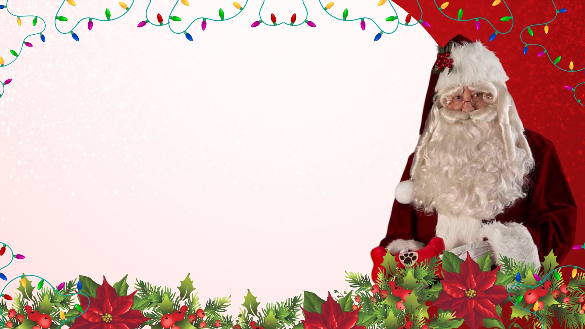 Slider for holiday event with Santa