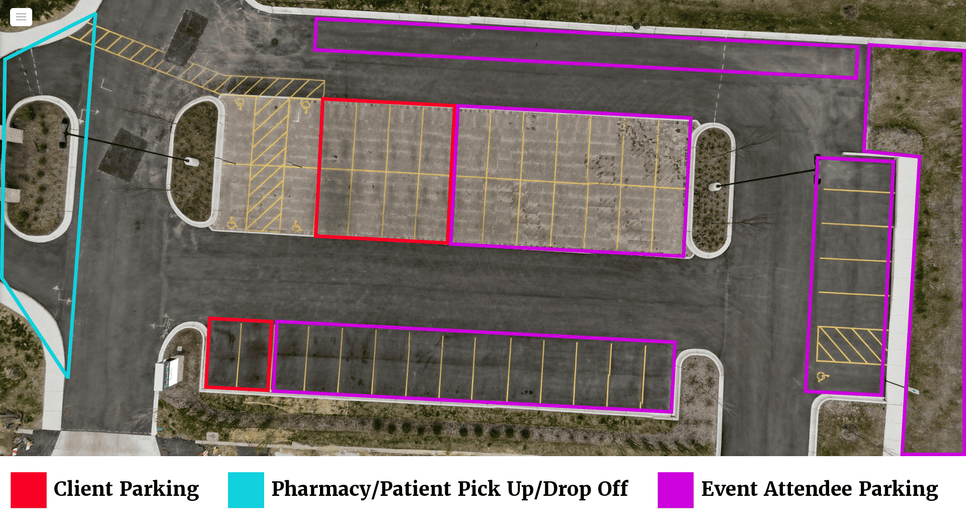 Parking Map for 9th Annual Pet Blessing